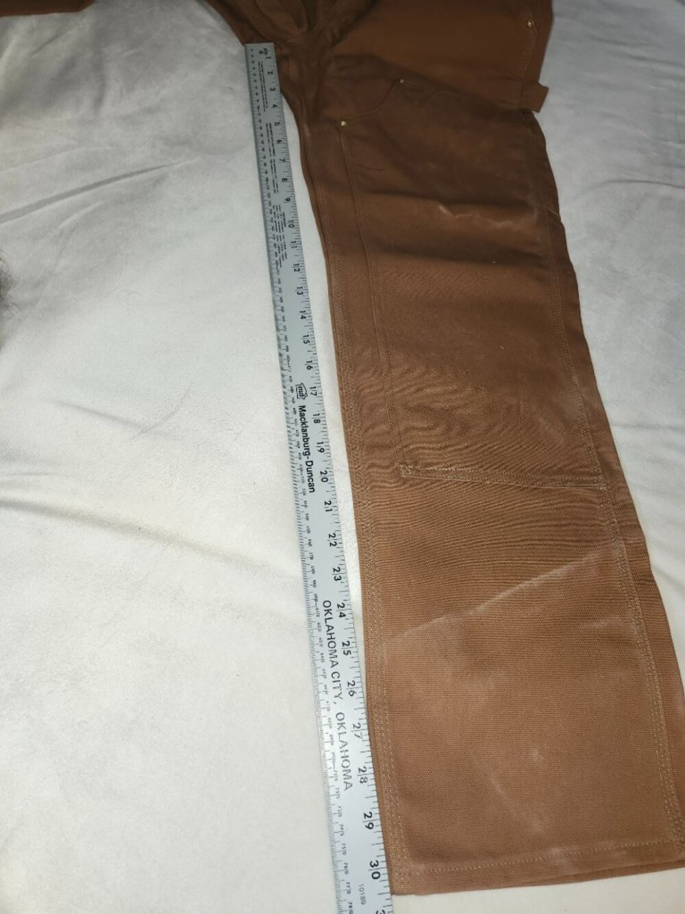 NWOT Carhartt Men's Double Knee Carpenter Canvas Pants 30 x 30 Made in the USA - Picture 3 of 6